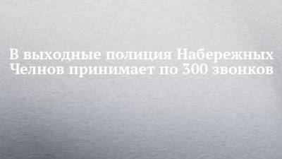 В выходные полиция Набережных Челнов принимает по 300 звонков - chelny-izvest.ru - Набережные Челны