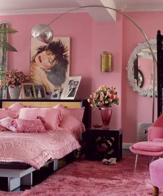 Розовый цвет в спальне: 35 интерьеров - skuke.net