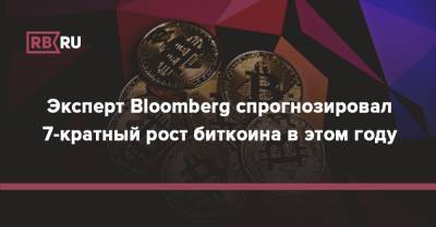 Эксперт Bloomberg спрогнозировал 7-кратный рост биткоина в этом году - rb.ru