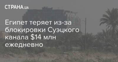 Египет теряет из-за блокировки Суэцкого канала $14 млн ежедневно - strana.ua - Египет