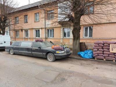Курьез дня: в Черновцах картошку и лук продают прямо с капота лимузина (ФОТО) - enovosty.com - Черновцы - Житомир