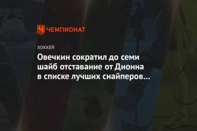 Александр Овечкин - Марсель Дионна - Овечкин сократил до семи шайб отставание от Дионна в списке лучших снайперов НХЛ - championat.com - Вашингтон - Нью-Йорк