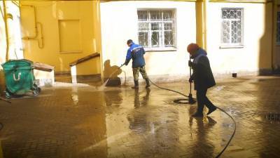 В Петербурге начали мыть дороги и тротуары - piter.tv - Санкт-Петербург