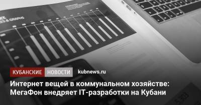 Интернет вещей в коммунальном хозяйстве: МегаФон внедряет IT-разработки на Кубани - kubnews.ru - Краснодар