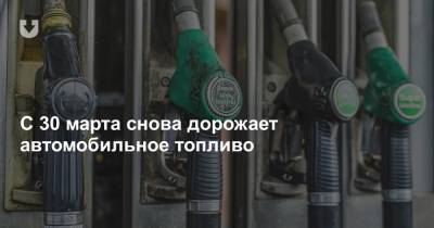 С 30 марта снова дорожает автомобильное топливо - news.tut.by