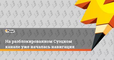 На разблокированном Суэцком канале уже началась навигация - ridus.ru - Египет