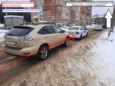 В Сыктывкаре злостный нарушитель на Lexus RX "догнал" Volkswagen Polo - komiinform.ru - респ. Коми - Сыктывкар