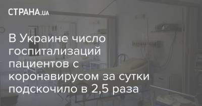 Владимир Зеленский - В Украине число госпитализаций пациентов с коронавирусом за сутки подскочило в 2,5 раза - strana.ua