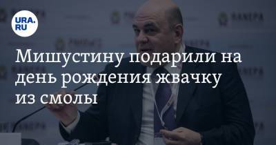 Михаил Мишустин - Мишустину подарили на день рождения жвачку из смолы - ura.news - респ. Алтай