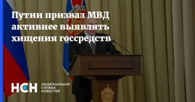 Владимир Путин - Путин призвал МВД активнее выявлять хищения госсредств - nsn.fm - Севастополь