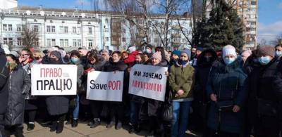 В Житомире проходят карантинные протесты - lenta.ua - Киев - Житомирская обл. - Житомир