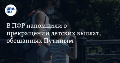 Владимир Путин - В ПФР напомнили о прекращении детских выплат, обещанных Путиным - ura.news - Новосибирская обл.