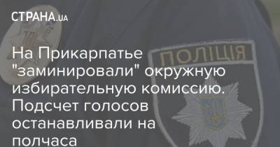 Александр Шевченко - Василий Вирастюк - На Прикарпатье "заминировали" окружную избирательную комиссию. Подсчет голосов останавливали на полчаса - strana.ua - Ивано-Франковская обл. - Надворная