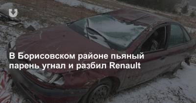 Борисов - В Борисовском районе пьяный парень угнал и разбил Renault - news.tut.by