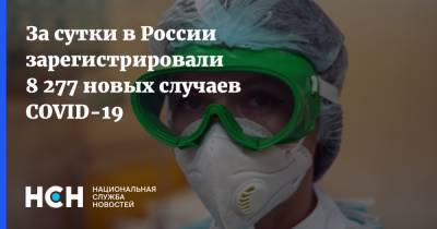 За сутки в России зарегистрировали 8 277 новых случаев COVID-19 - nsn.fm - Россия