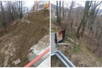 В Туапсе сошёл оползень рядом с жилым домом - kuban.mk.ru - Сочи