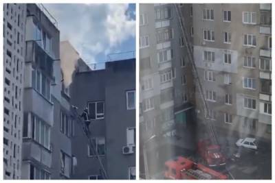 Под Одессой женщина выпрыгнула из окна 9-го этажа, спасаясь от пожара в квартире: видео трагедии - odessa.politeka.net - Одесса - с. Кадры - Южный