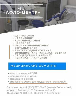 1 апреля открывает свои двери новый многопрофильный медицинский центр для детей и взрослых «Афло-центр» - gorodglazov.com - Глазов
