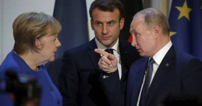 Владимир Зеленский - Дмитрий Песков - Путин - У Путина заявили, что на переговорах о Донбассе с Меркель и Макрона просто обменяются мнениями по ситуации - tsn.ua - Зеленский - Донбасс