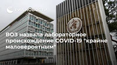 ВОЗ назвала лабораторное происхождение COVID-19 "крайне маловероятным" - ria.ru - Ухань