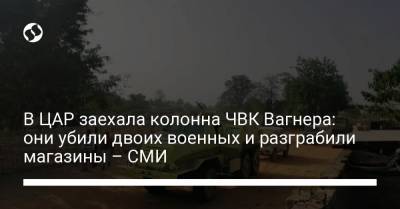 В ЦАР заехала колонна ЧВК Вагнера: они убили двоих военных и разграбили магазины – СМИ - liga.net - Судан