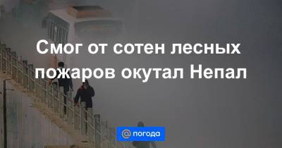 Смог от сотен лесных пожаров окутал Непал - news.mail.ru - Непал - Катманду