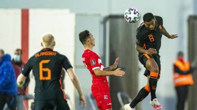 Криштиану Роналду - Люк Де-Йонг - Нидерланды забили семь мячей Гибралтару в отборе ЧМ по футболу 2022 года - russian.rt.com - Голландия - Гибралтар - Португалия - Люксембург