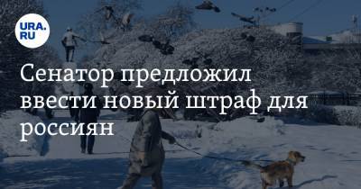 Александр Башкин - Сенатор предложил ввести новый штраф для россиян - ura.news