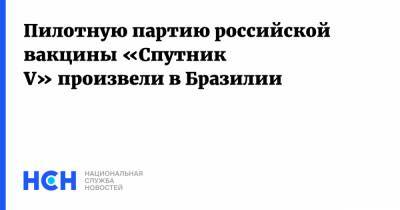 Пилотную партию российской вакцины «Спутник V» произвели в Бразилии - nsn.fm - Москва - Бразилия