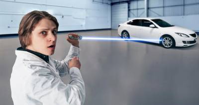 Что будет, если мощный лазер направить на колесо машины: Эксперименты - news.bigmir.net