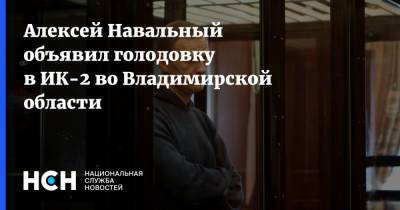 Алексей Навальный - Алексей Навальный объявил голодовку в ИК-2 во Владимирской области - nsn.fm - Владимирская обл.
