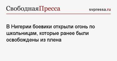 В Нигерии боевики открыли огонь по школьницам, которые ранее были освобождены из плена - svpressa.ru - Пермь - Чукотка - Нигерия