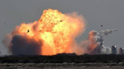 Илон Маск - Прототип марсианского космического корабля SpaceX взорвался в третий раз - eadaily.com - Техас