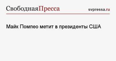 Дональд Трамп - Майк Помпео - Майк Помпео метит в президенты США - svpressa.ru