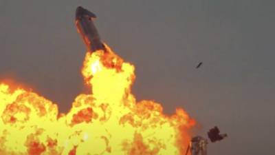 Илон Маск - Видео: космолет Илона Маска взорвался через 10 минут после посадки - vesty.co.il - Израиль