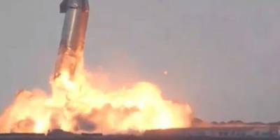 Прототип космического корабля от SpaceX взорвался после посадки - ruposters.ru - Техас
