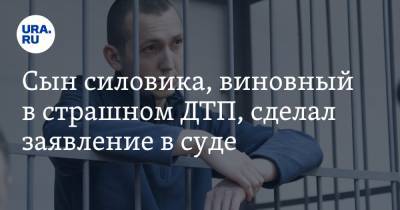 Владимир Васильев - Сын силовика, виновный в страшном ДТП, сделал заявление в суде - ura.news - Екатеринбург