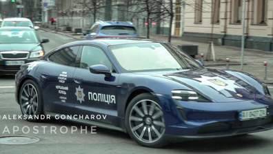 Porsche Taycan - На дорогах Киева заметили первый "полицейский" Porsche: видео - news.bigmir.net - Киев