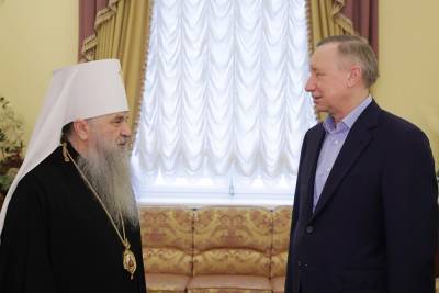 Александр Беглов - Александр Невский - Беглов встретился с митрополитом Варсонофием. Обсуждали Александро-Невскую лавру - znak.com - Санкт-Петербург