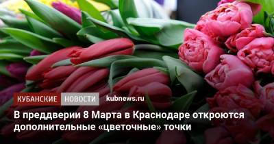 В преддверии 8 Марта в Краснодаре откроются дополнительные «цветочные» точки - kubnews.ru - Краснодарский край - Краснодар - Торговля