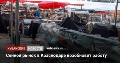 Сенной рынок в Краснодаре возобновит работу - kubnews.ru - Краснодарский край - Краснодар - Торговля
