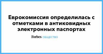 Еврокомиссия определилась с отметками в антиковидных электронных паспортах - forbes.ru - Ляйен