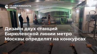 Андрей Бочкарев - Дизайн двух станций Бирюлевской линии метро Москвы определят на конкурсах - realty.ria.ru - Москва