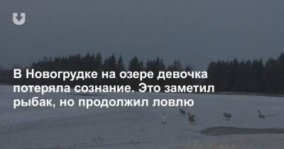 В Новогрудке на озере девочка потеряла сознание. Это заметил рыбак, но продолжил ловлю - news.tut.by