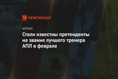 Томас Тухель - Стали известны претенденты на звание лучшего тренера АПЛ в феврале - championat.com