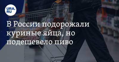 В России подорожали куриные яйца, но подешевело пиво - ura.news - Чукотка