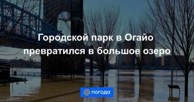 Екатерина Гура - Городской парк в Огайо превратился в большое озеро - news.mail.ru - шт. Огайо