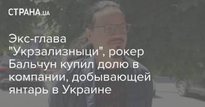 Экс-глава "Укрзализныци", рокер Бальчун купил долю в компании, добывающей янтарь в Украине - strana.ua