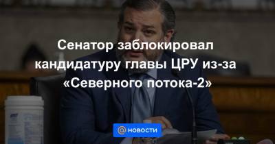 Тед Круз - Джо Байден - Сенатор заблокировал кандидатуру главы ЦРУ из-за «Северного потока-2» - news.mail.ru