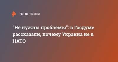 Александр Шерин - Леонид Кравчук - "Не нужны проблемы": в Госдуме рассказали, почему Украина не в НАТО - ren.tv - Украина